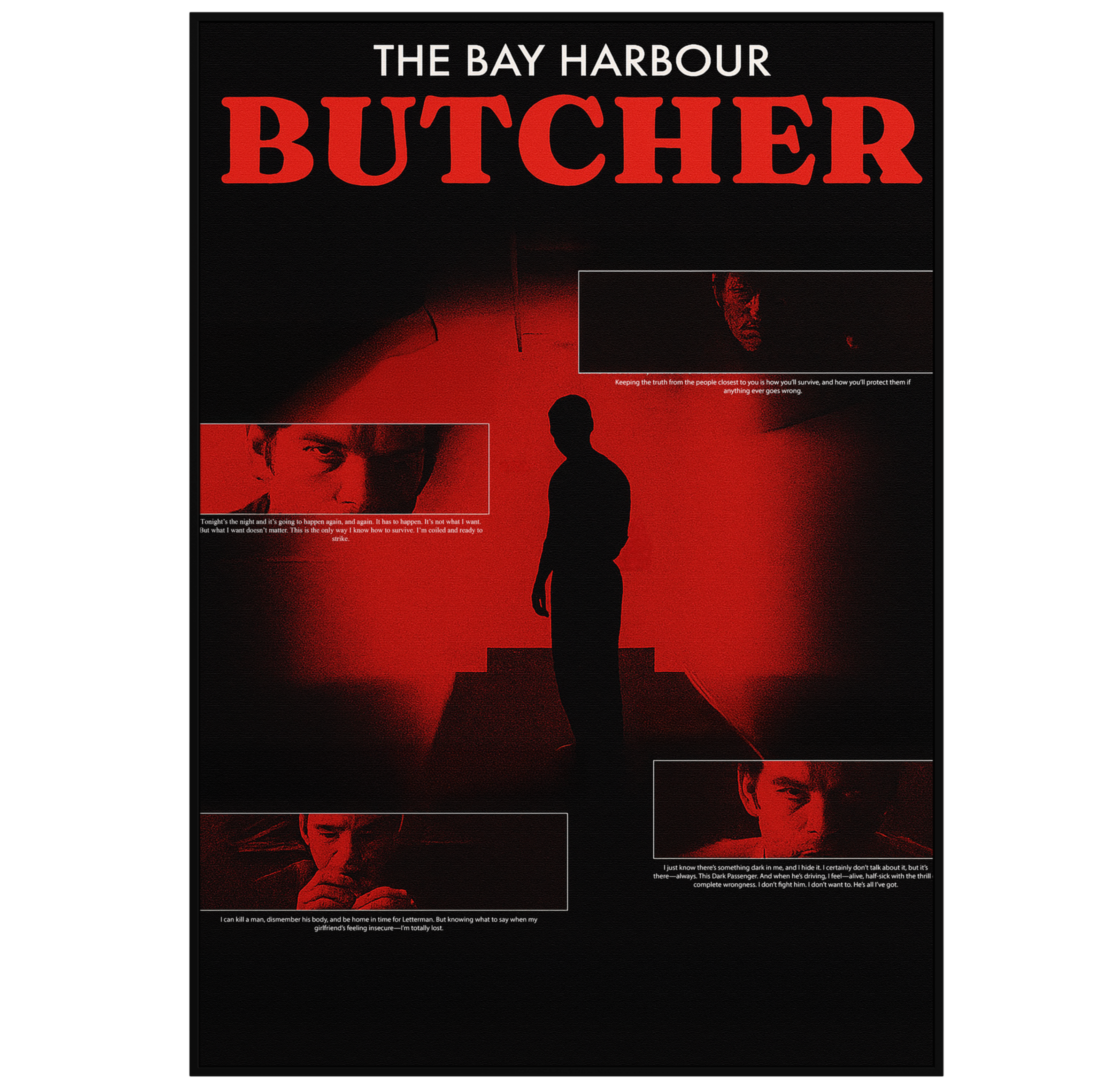 Plakat Plakat "Dexter - Black N Red" - VisualVerses