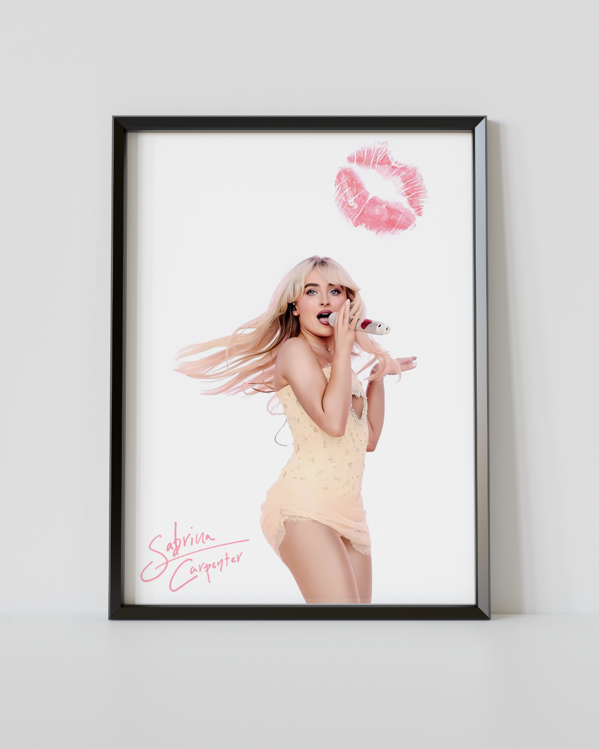 Plakat "Sabrina Carpenter - Kiss" - VisualVerses