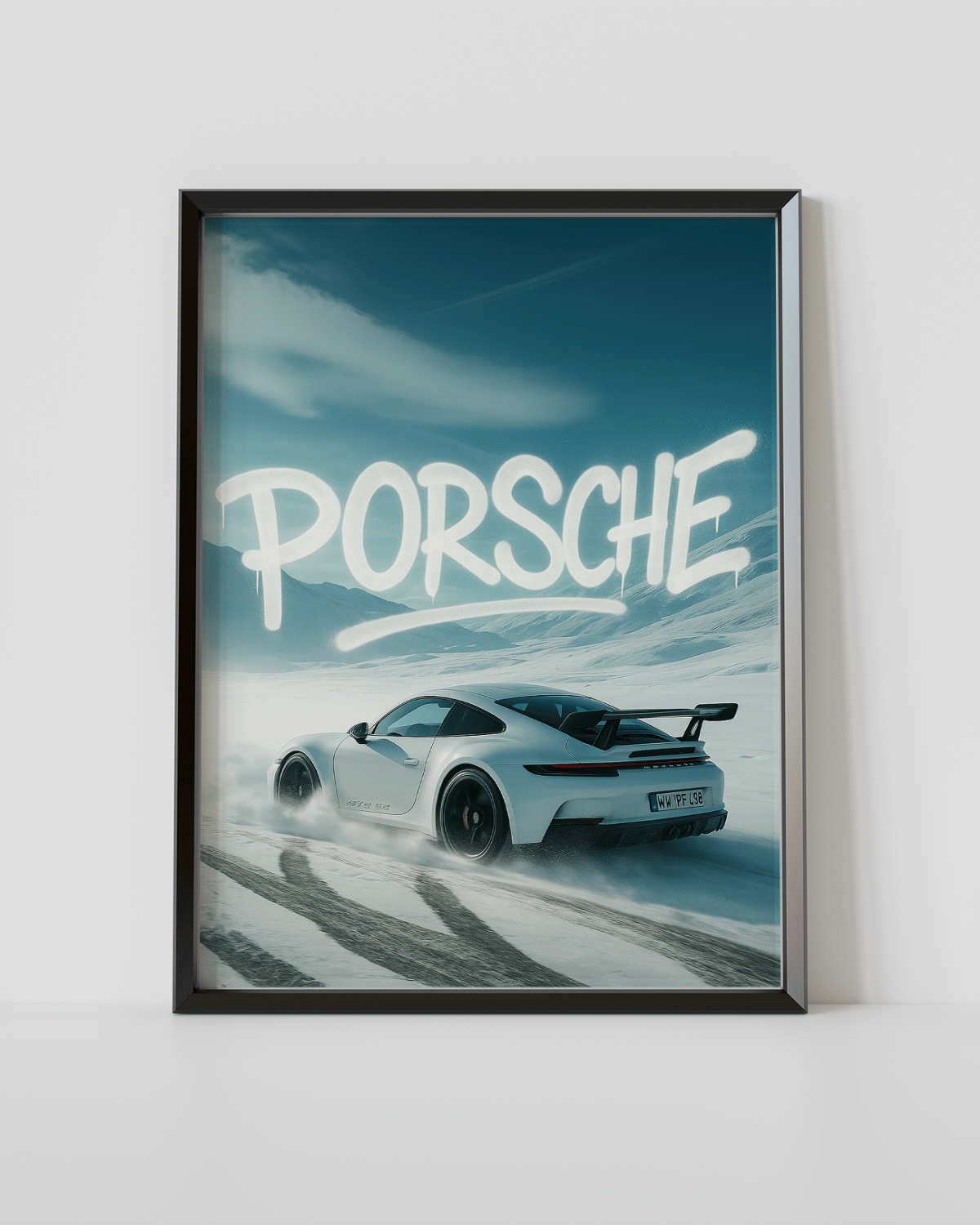 Plakat "Porsche Snow" - VisualVerses