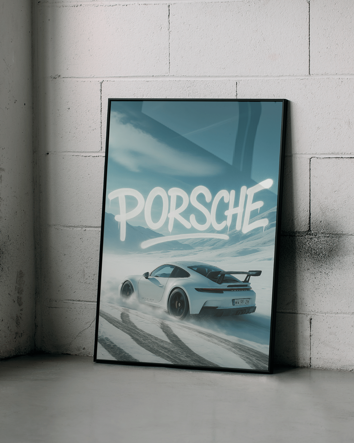 Plakat "Porsche Snow" - VisualVerses