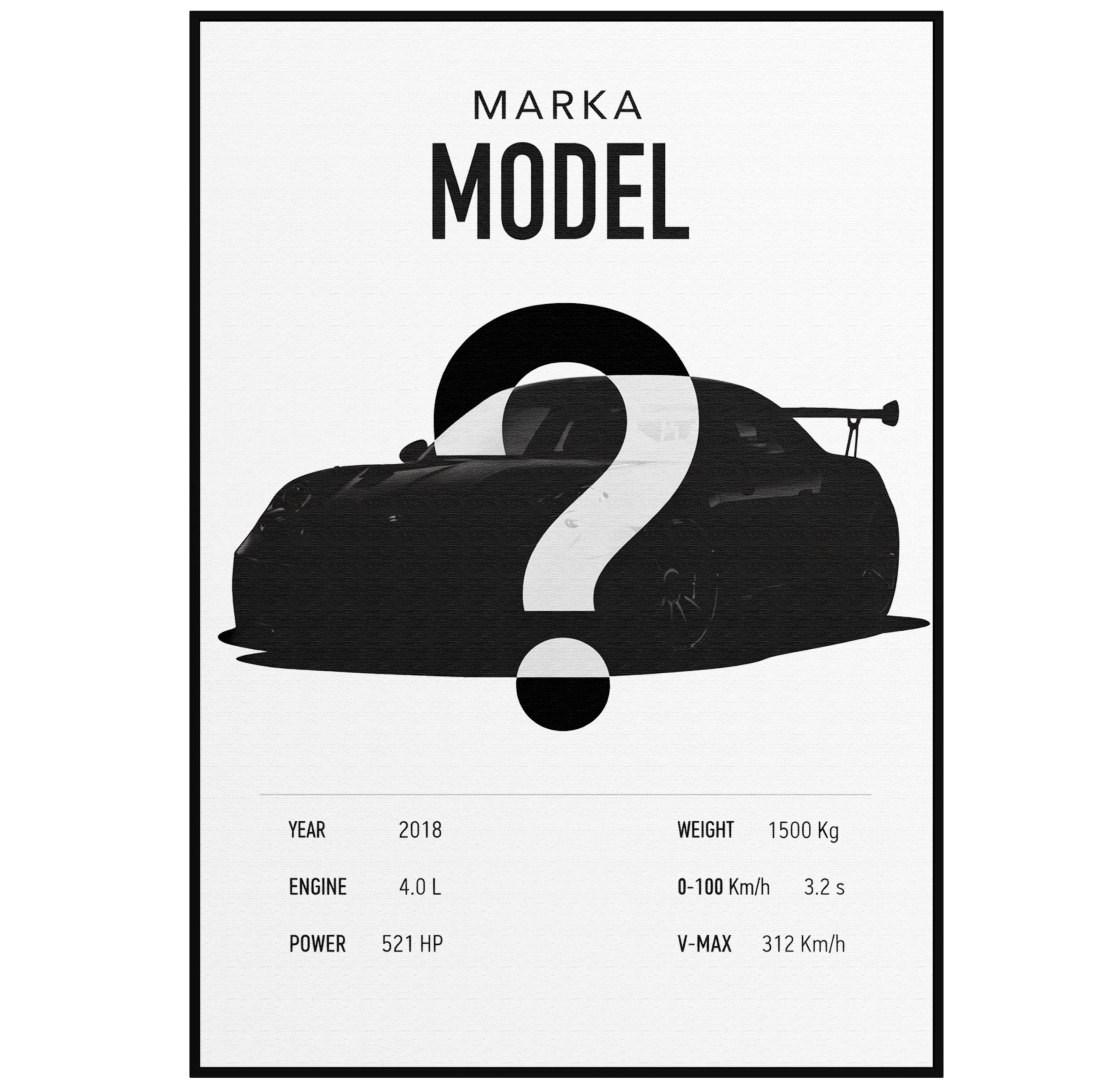 Plakat "Własny Samochód" - VisualVerses