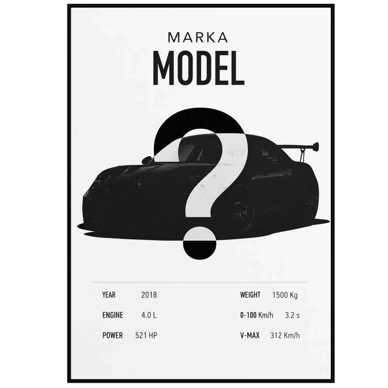 Plakat "Własny Samochód" - VisualVerses