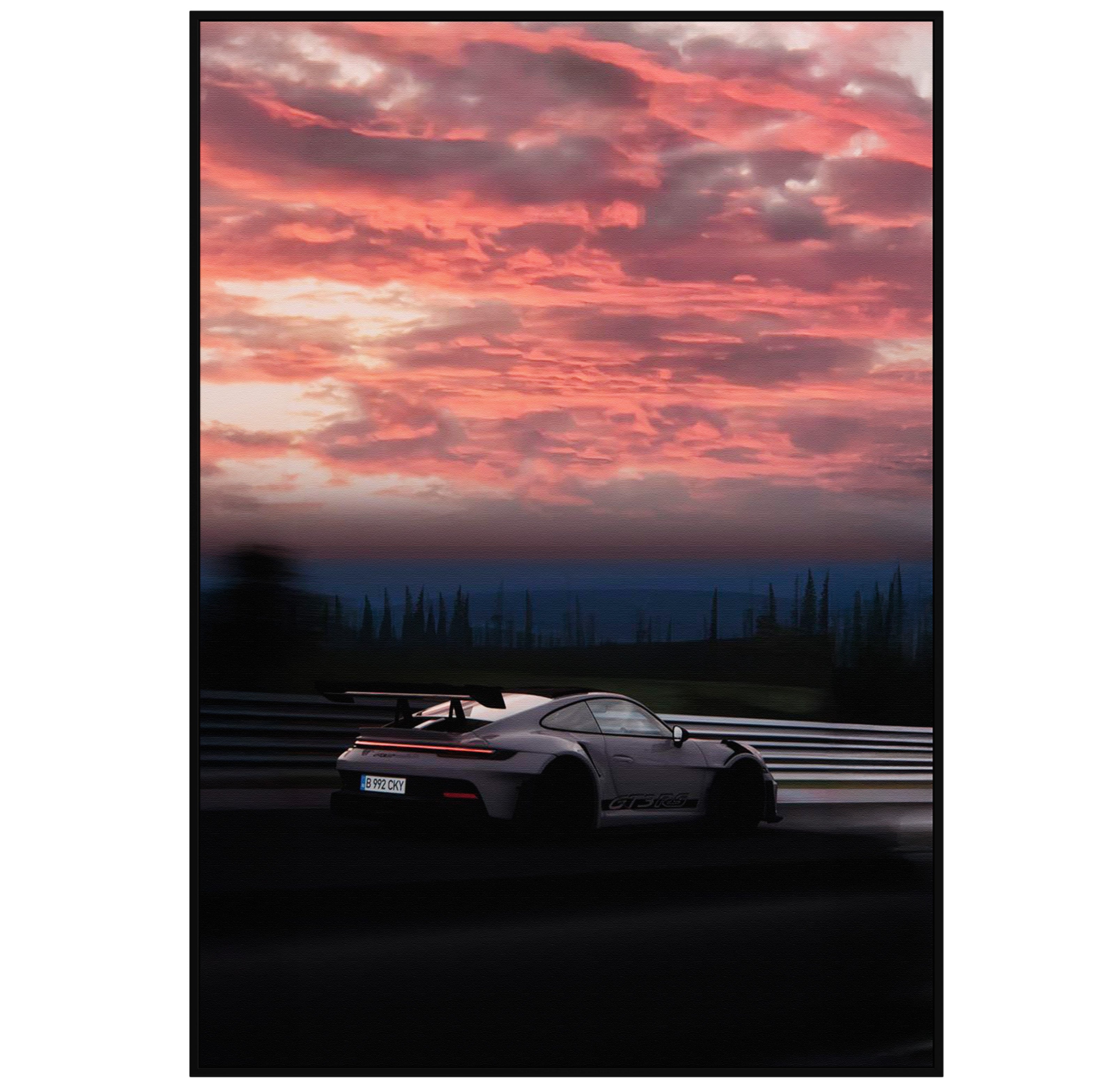 Plakat "Porsche GT3RS - Sunset"