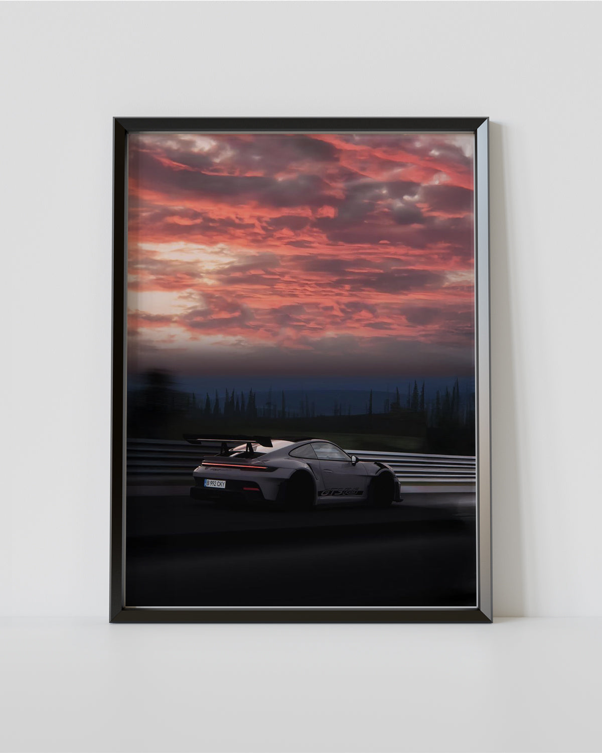 Plakat "Porsche GT3RS - Sunset"